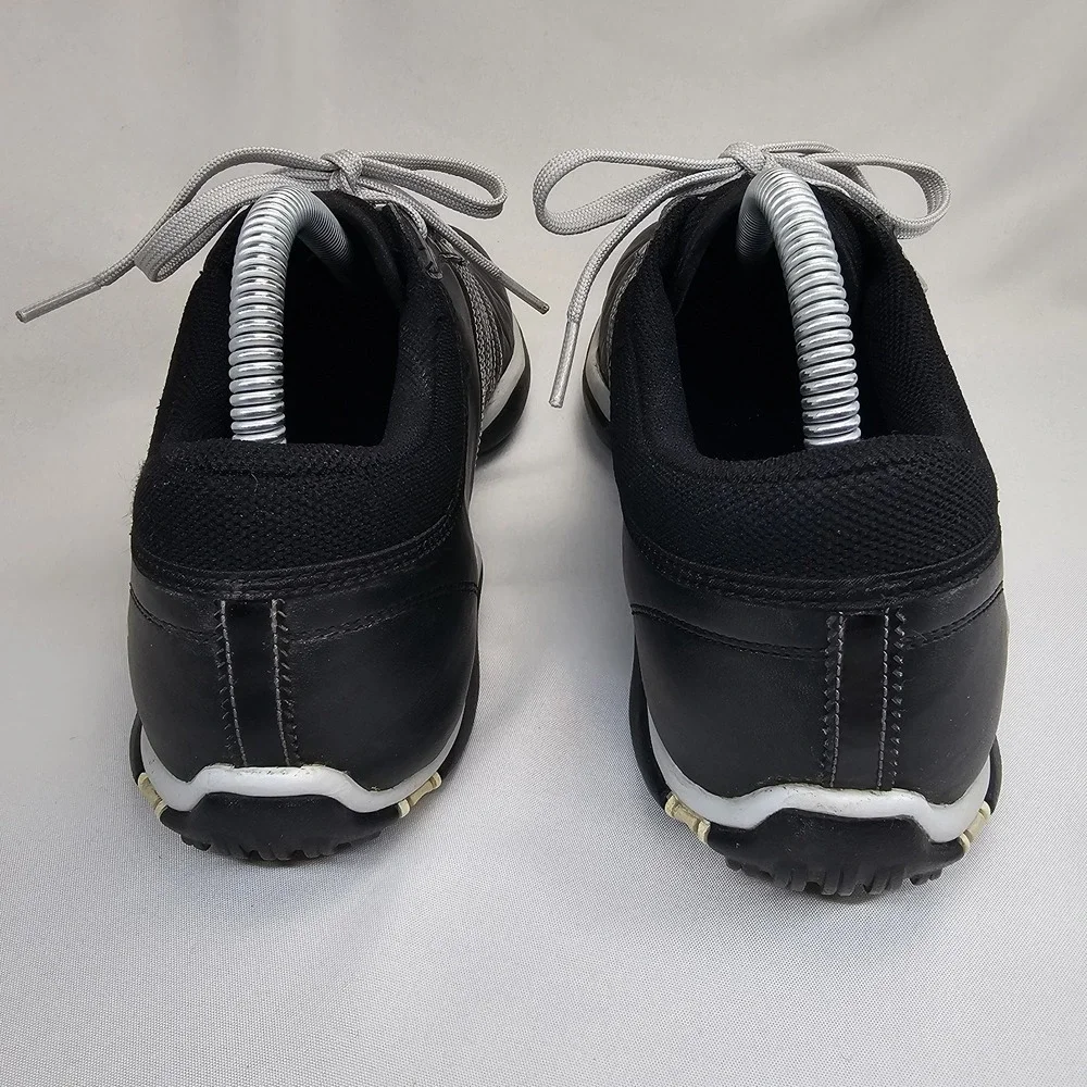 Nike Delight Women's Golf Shoes Size 9 Black White Leather Soft Spikes 335938-00